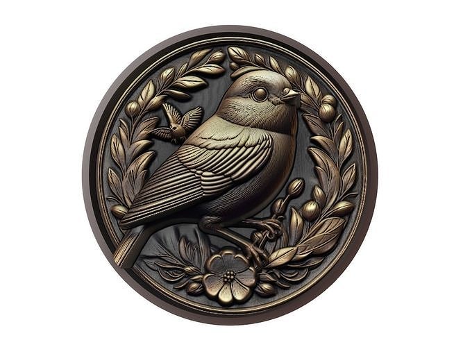 Canary Animal Medallion 3D print model