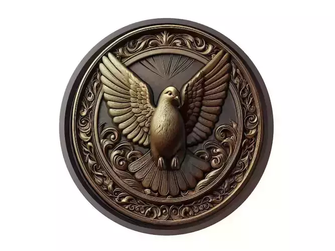 Dove Animal Medallion