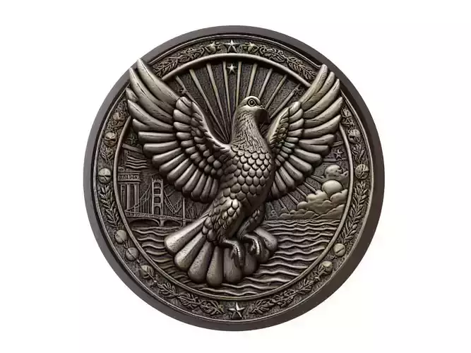 Pigeon Animal Medallion
