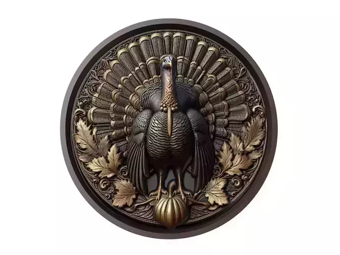 Turkey Animal Medallion