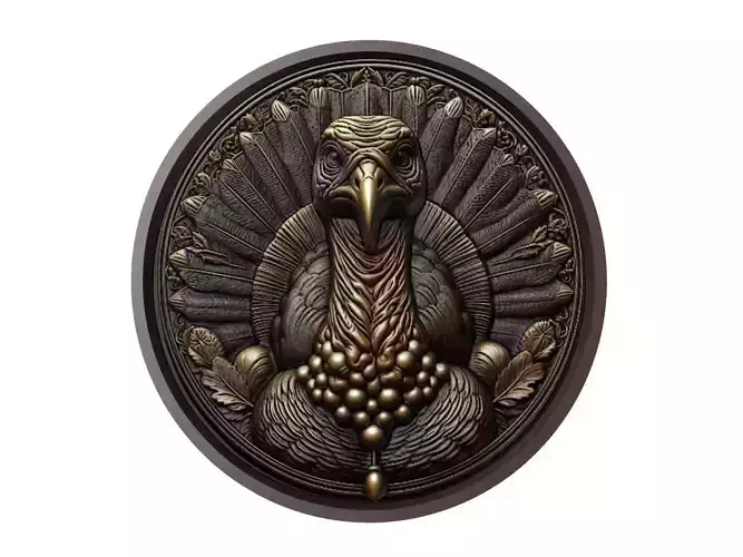 Turkey Animal Medallion