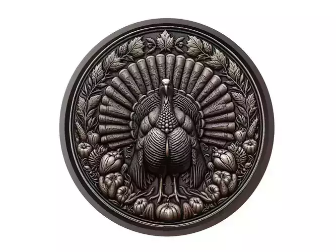 Turkey Animal Medallion