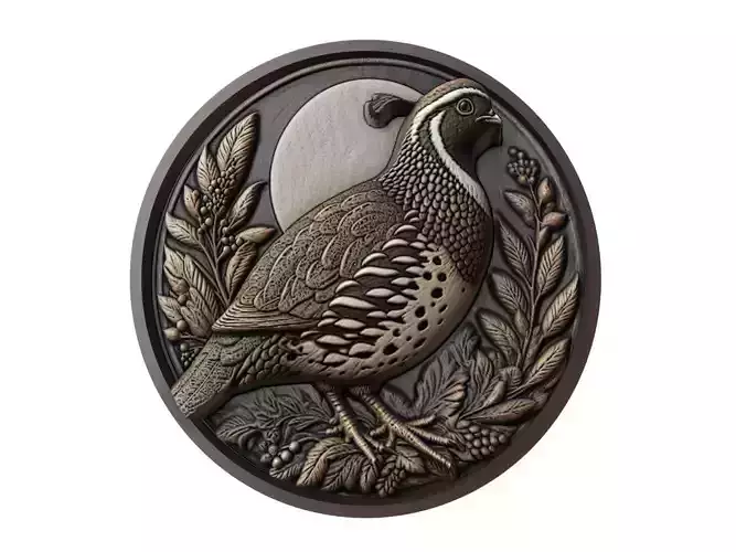 Quail Animal Medallion