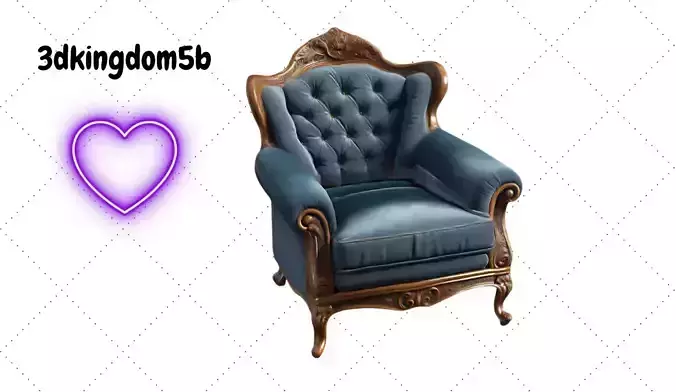 Elegant Sofa 3D print model