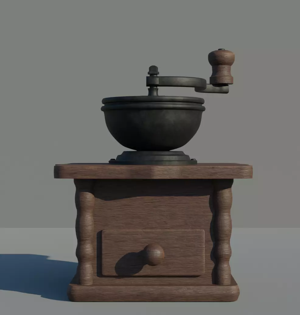 Old coffee grinder 3D model