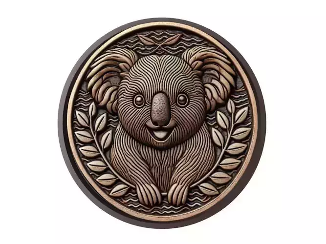 Koala Animal Medallion