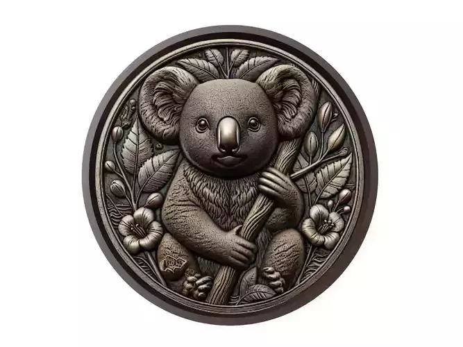 Koala Animal Medallion