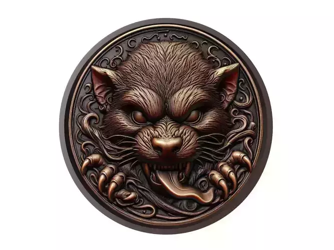 Tasmanian Devil Animal Medallion
