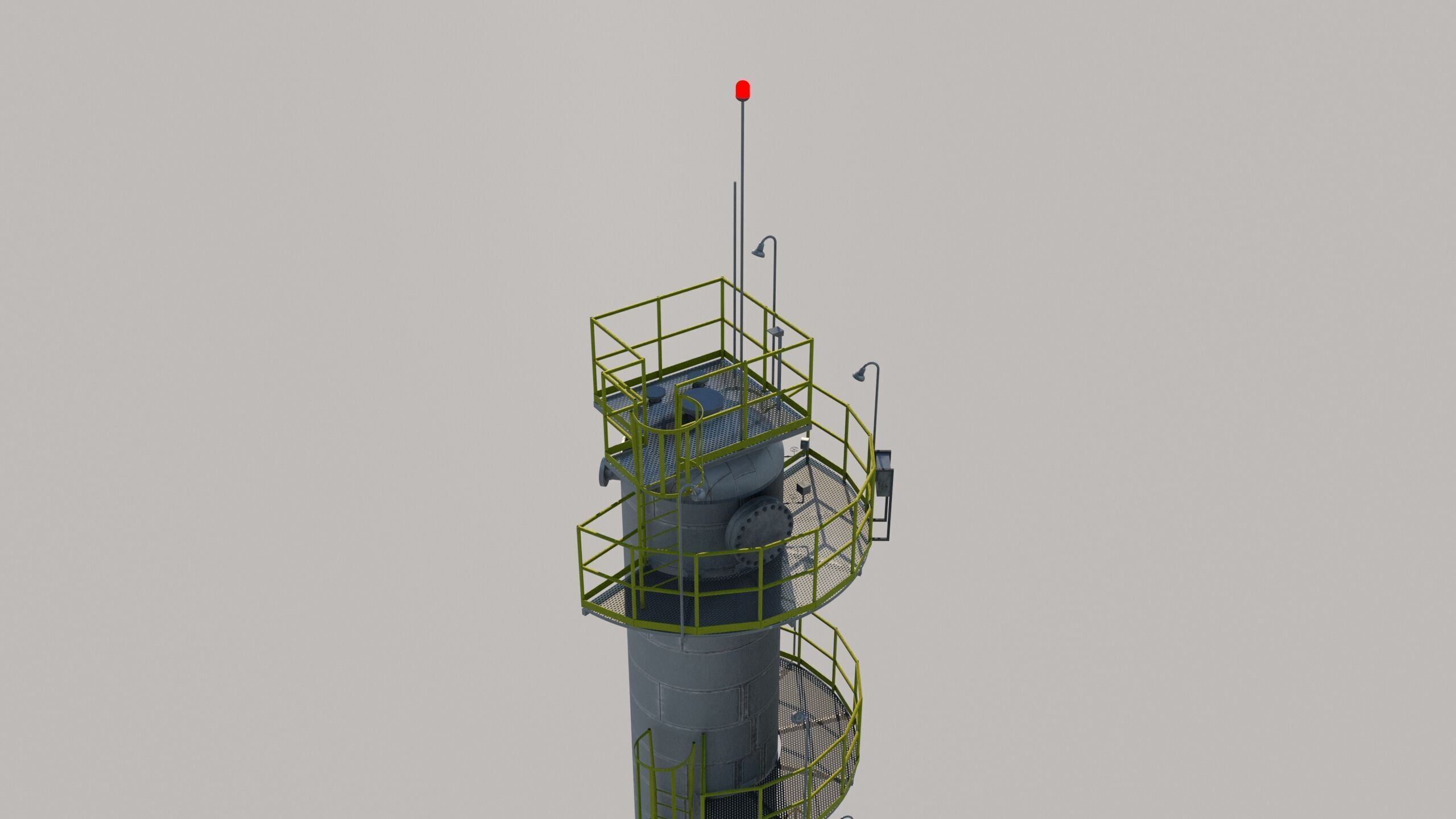 Depropanizer Column - Distillation Column 3D model_4