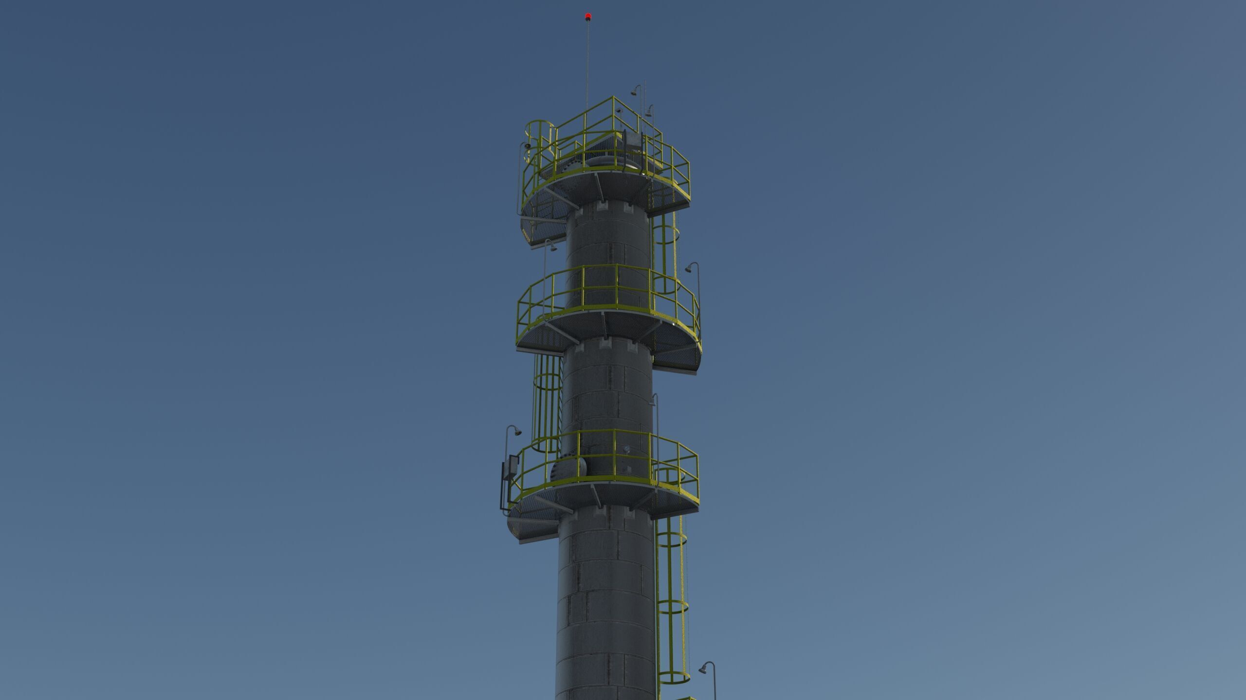 Depropanizer Column - Distillation Column 3D model_2
