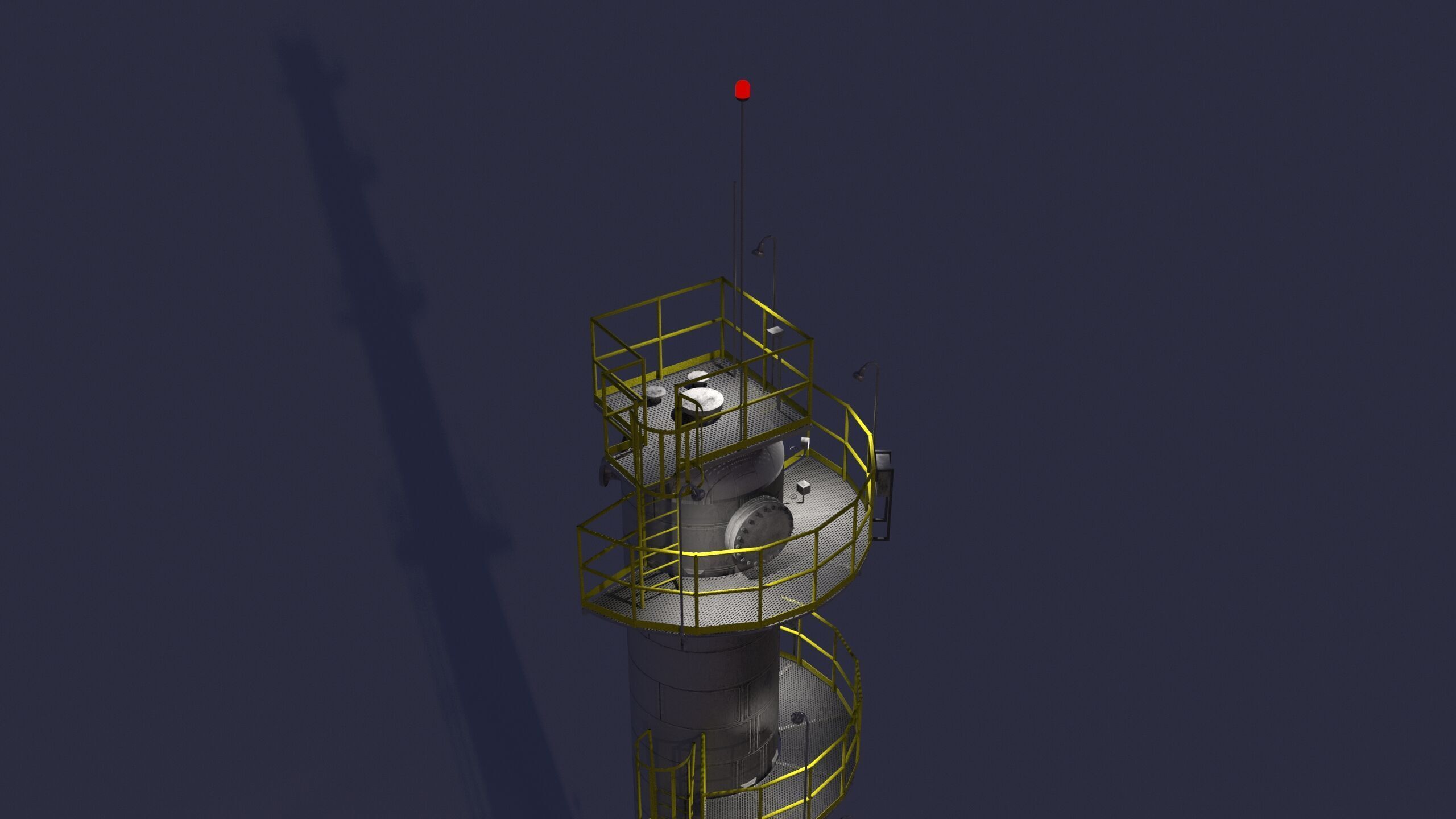 Depropanizer Column - Distillation Column 3D model_8