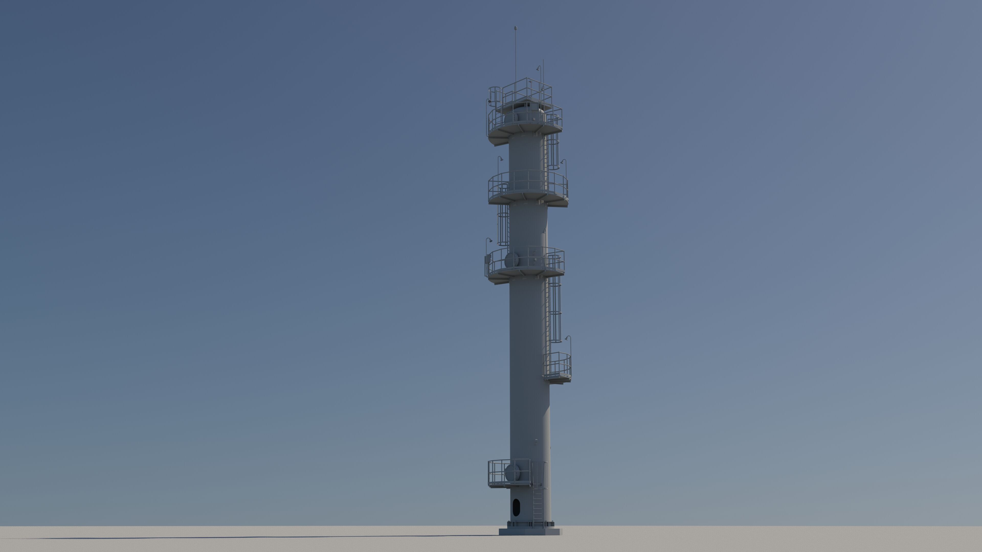 Depropanizer Column - Distillation Column 3D model_5