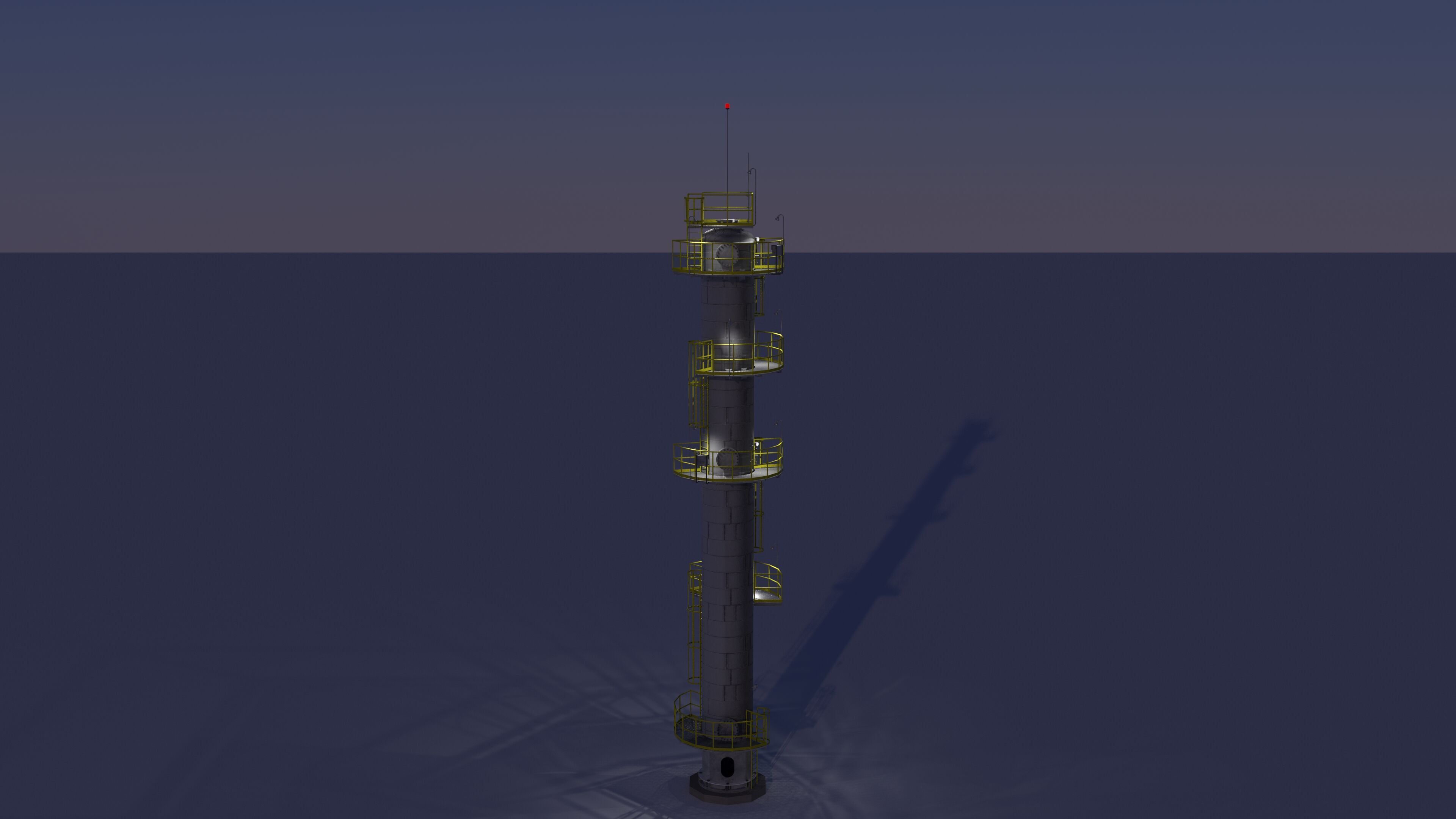 Depropanizer Column - Distillation Column 3D model_6