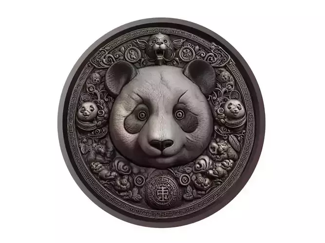 Panda Animal Medallion