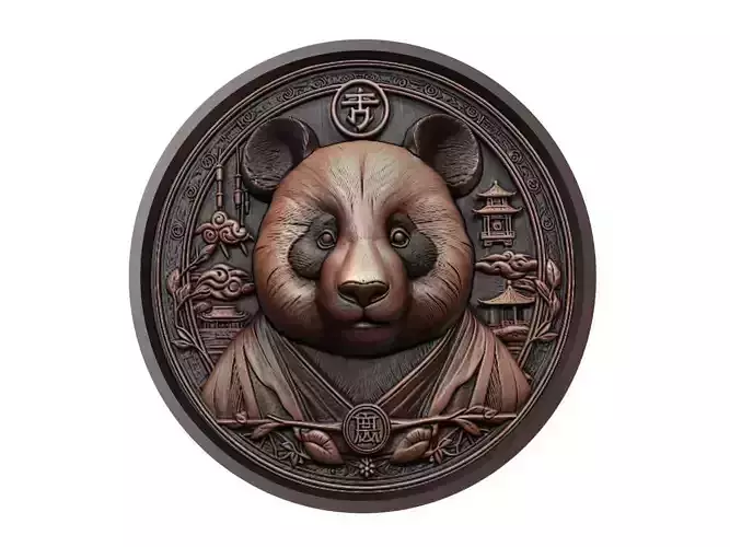 Panda Animal Medallion