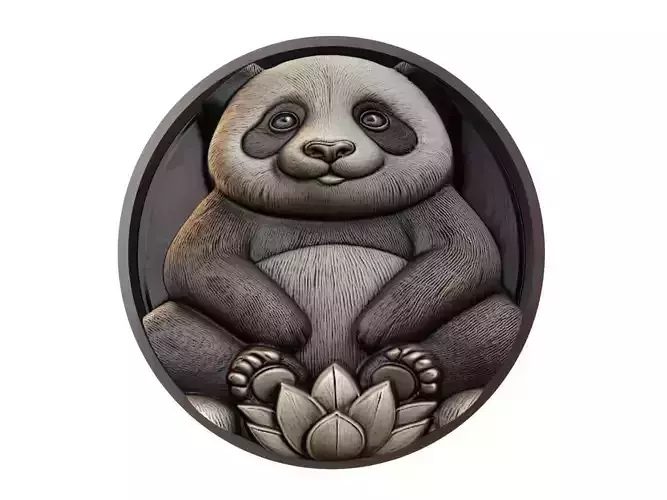 Panda Animal Medallion
