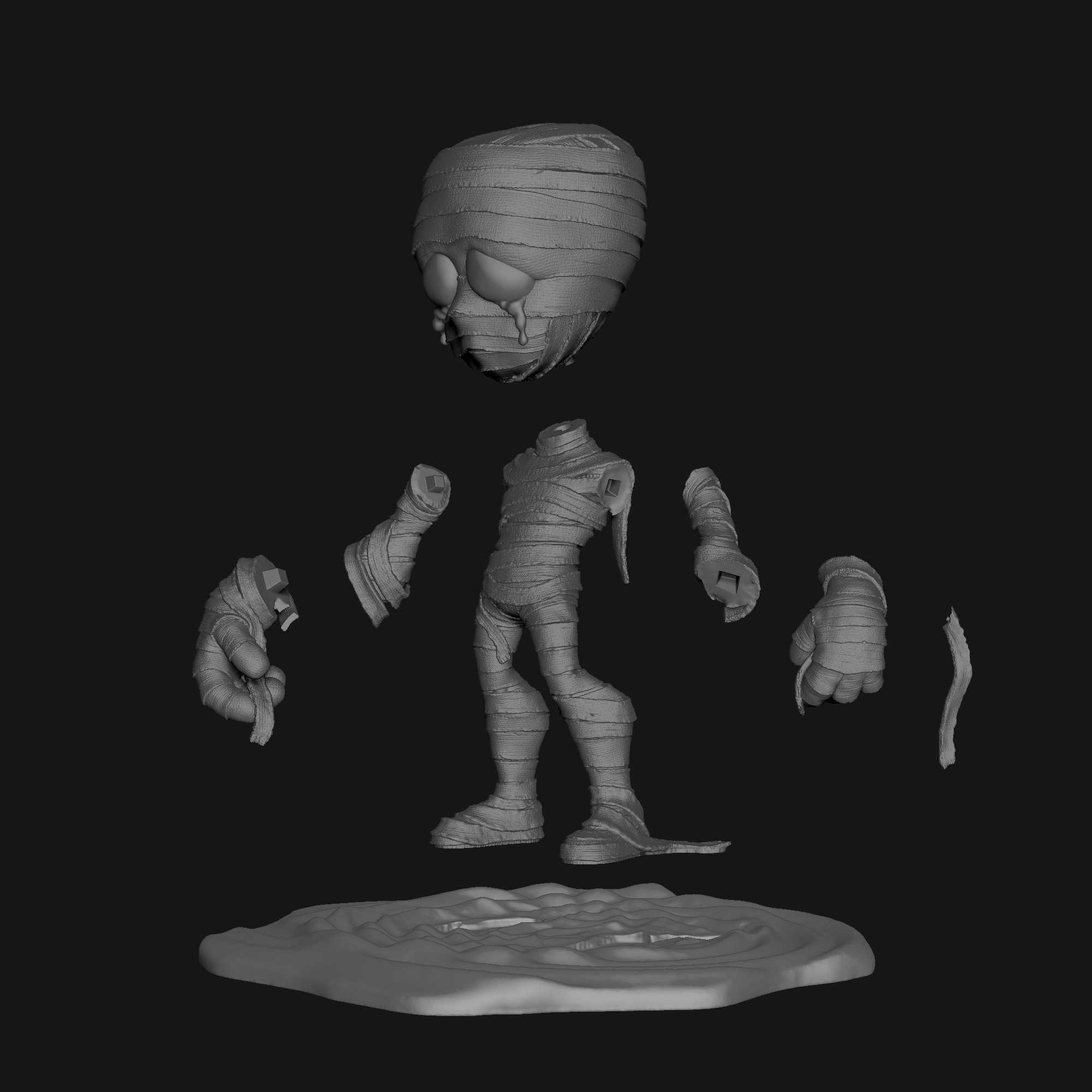 Amumu Fan-art 3D print model_9