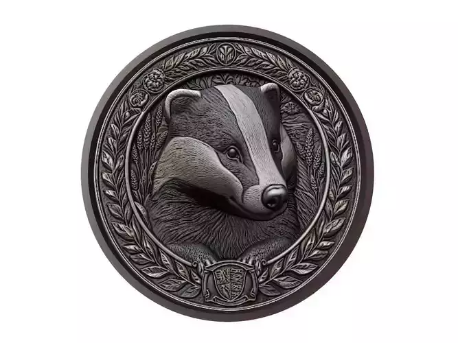 Badger Animal Medallion