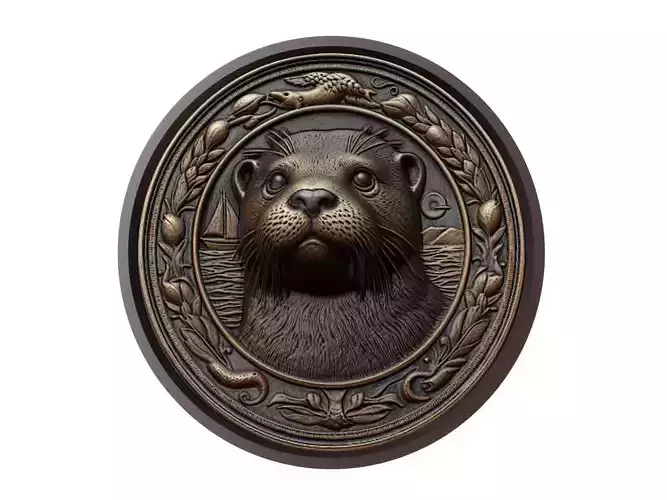 Otter Animal Medallion