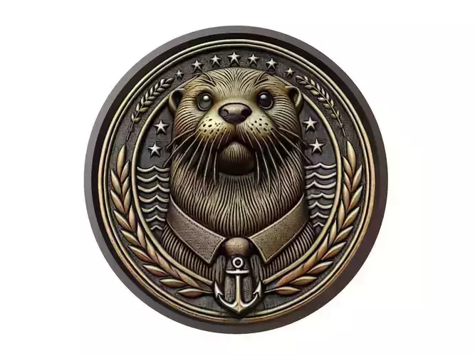 Otter Animal Medallion