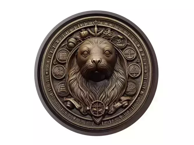Seal Animal Medallion