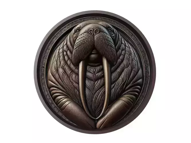 Walrus Animal Medallion