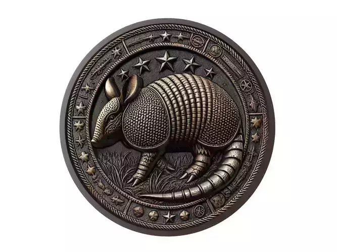 Armadillo Animal Medallion