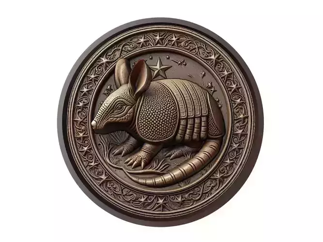 Armadillo Animal Medallion