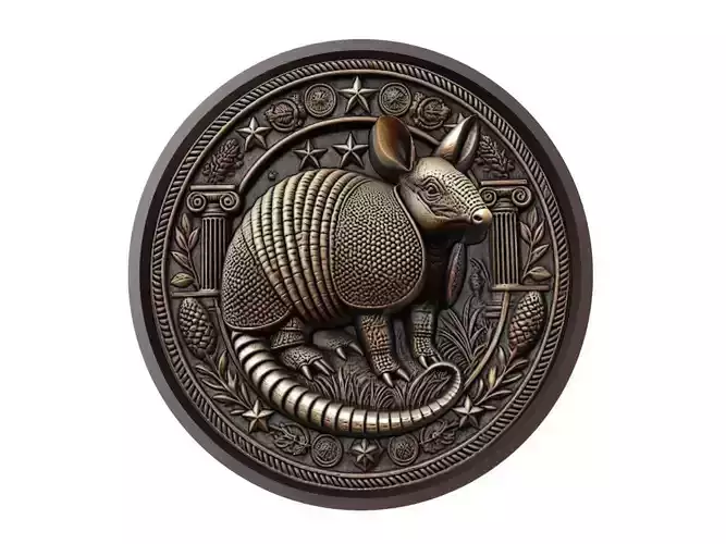 Armadillo Animal Medallion
