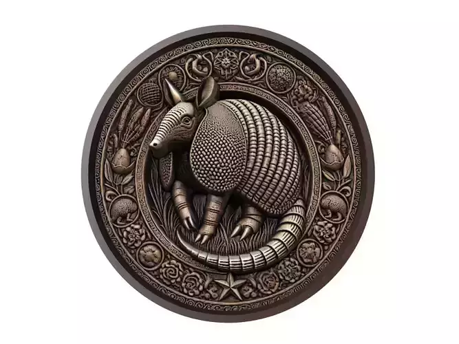 Armadillo Animal Medallion