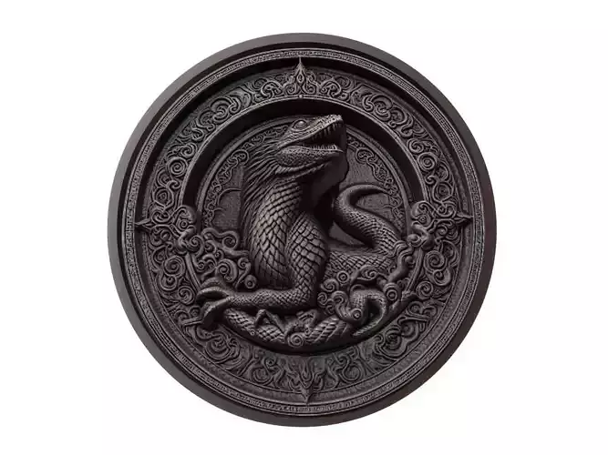 Monitor Lizard Animal Medallion