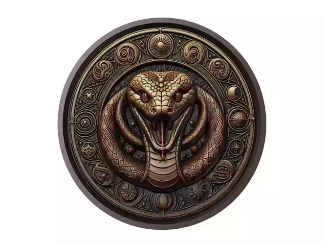 Boa Animal Medallion