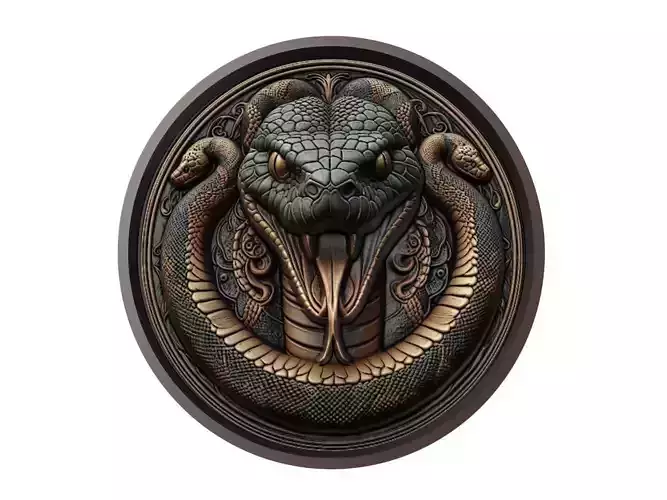 Boa Animal Medallion