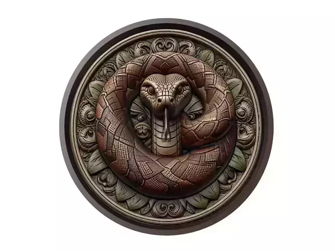 Boa Animal Medallion