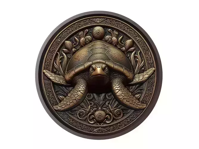 Sea Turtle Animal Medallion