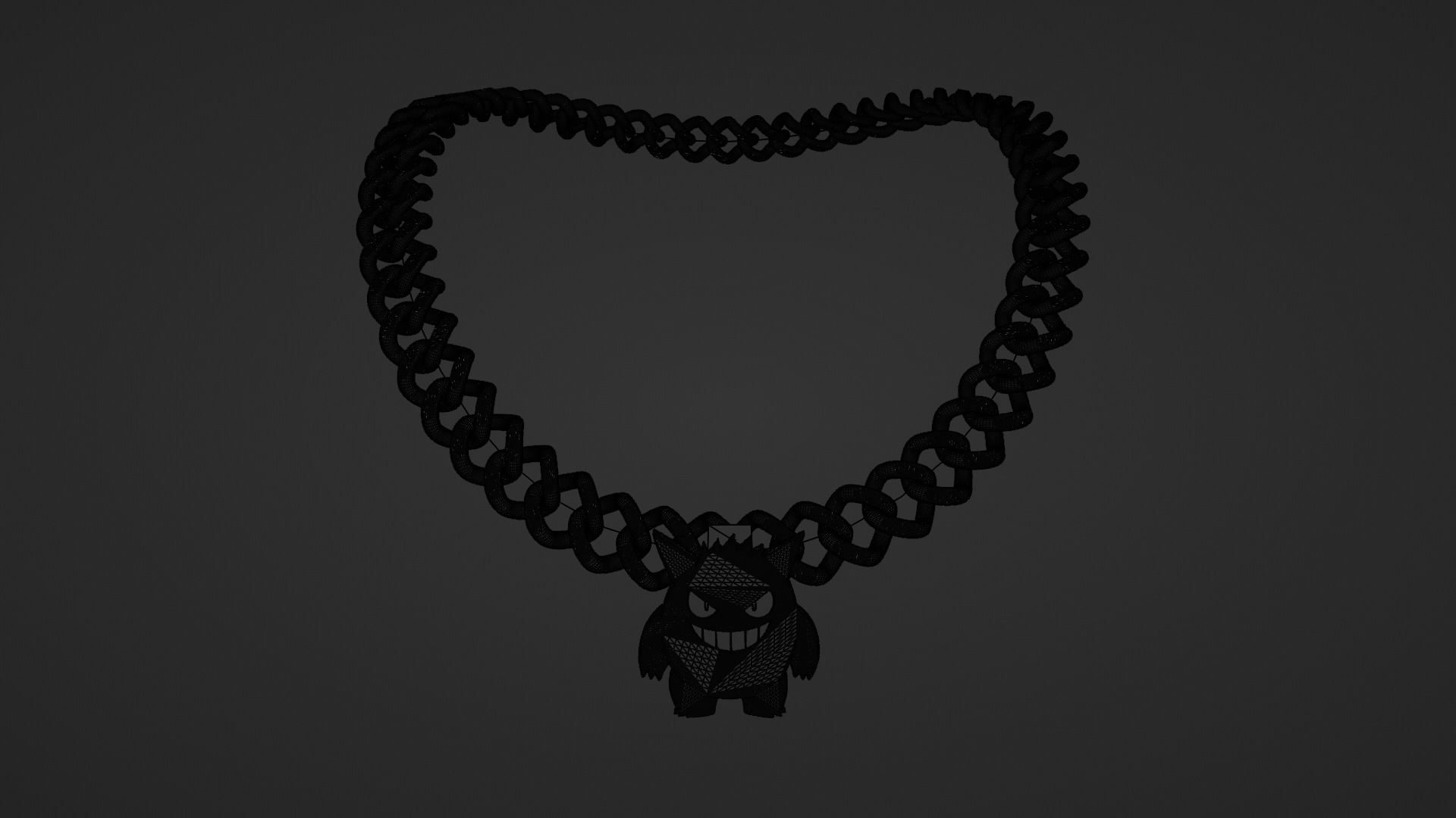 Cuban Chain Necklace 3D model_4