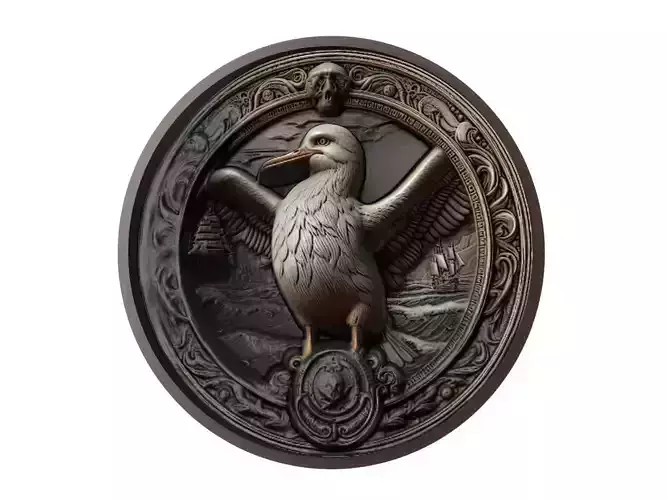 Albatross Animal Medallion