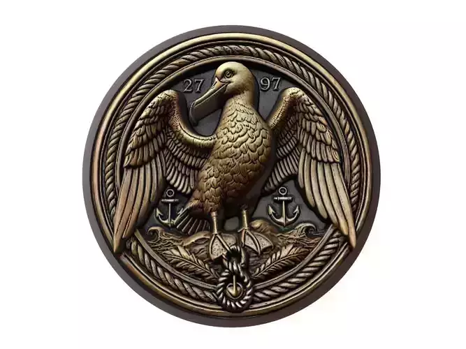 Albatross Animal Medallion