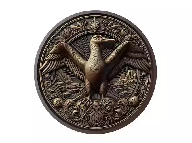 Albatross Animal Medallion