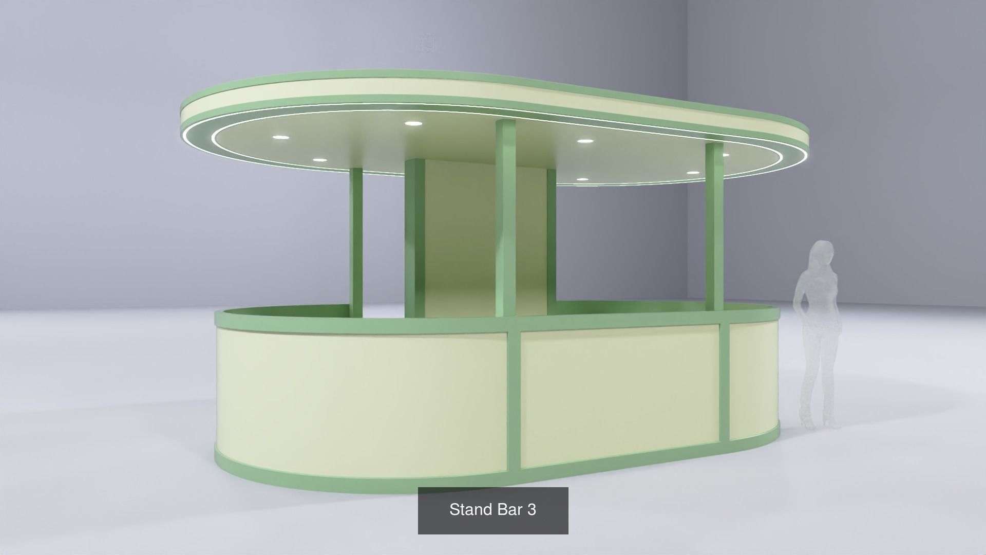 Stand Bars - 5 Pack 3D Model Collection_3