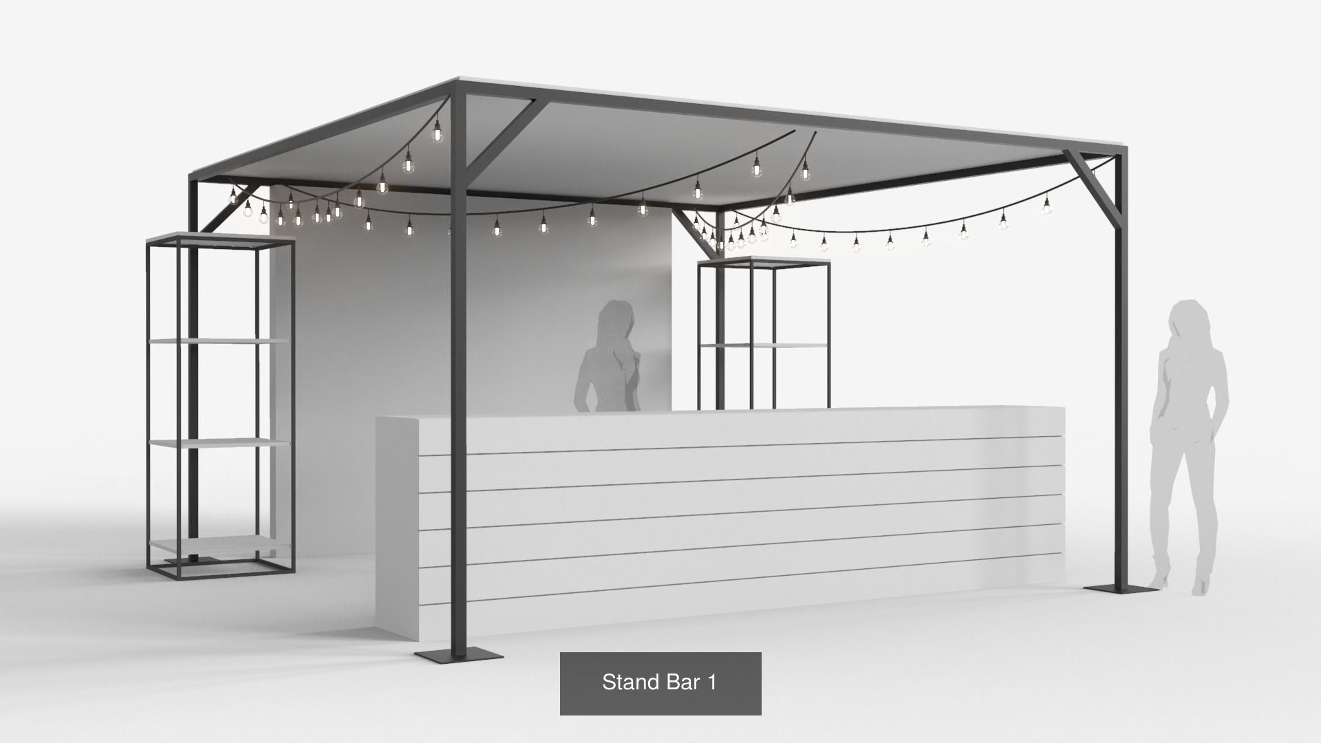 Stand Bars - 5 Pack 3D Model Collection_1