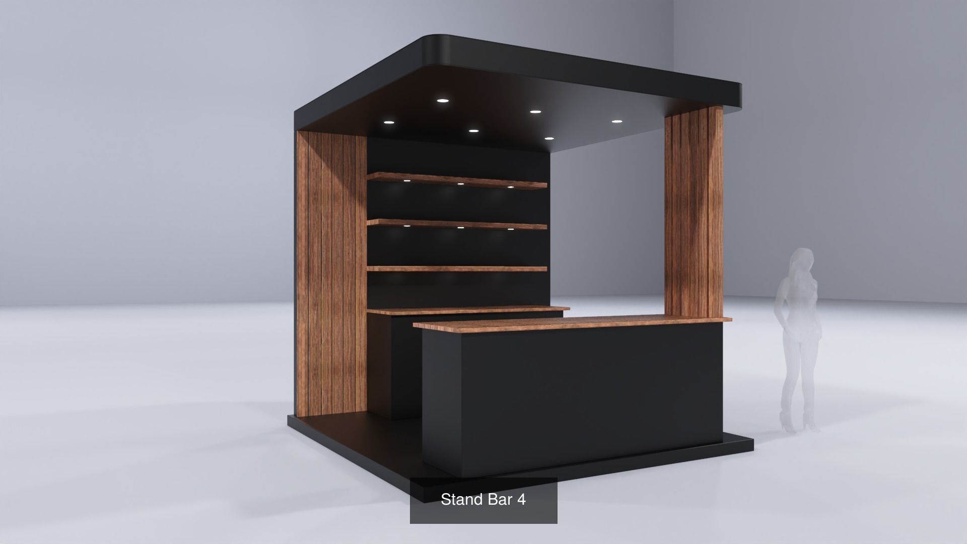 Stand Bars - 5 Pack 3D Model Collection_4