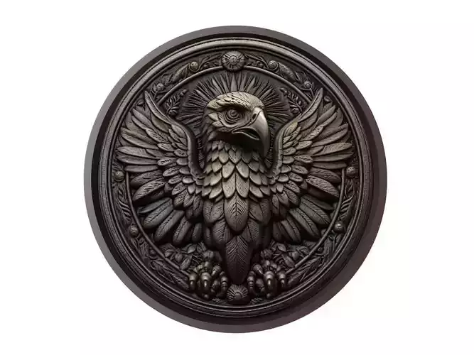 Harpy Eagle Animal Medallion
