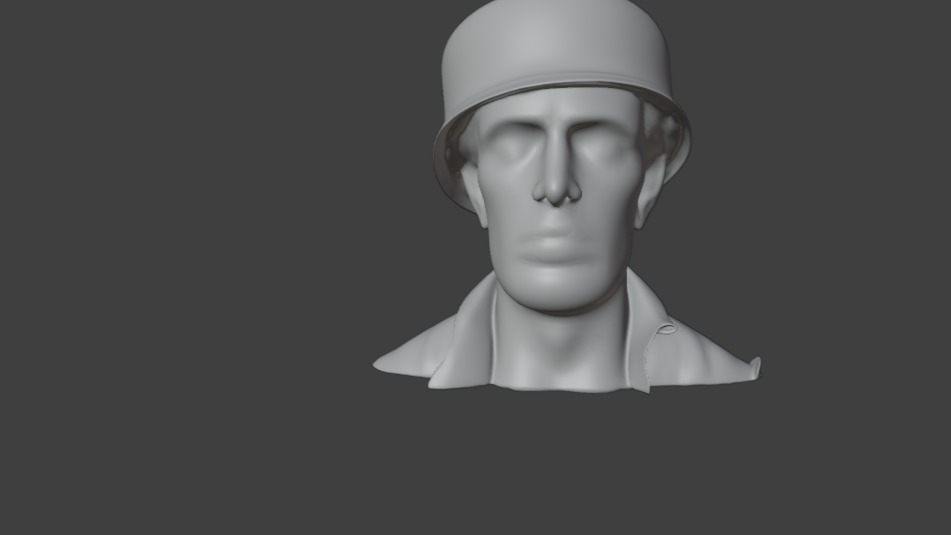 hombre mirada de mil yardas 3D model_6