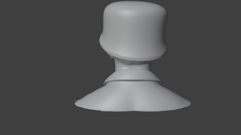 hombre mirada de mil yardas 3D model_7