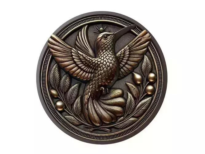 Hummingbird Animal Medallion