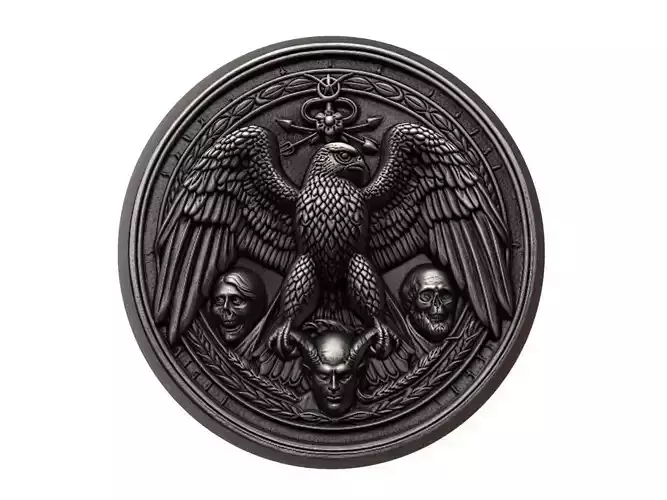 Peregrine Falcon Animal Medallion
