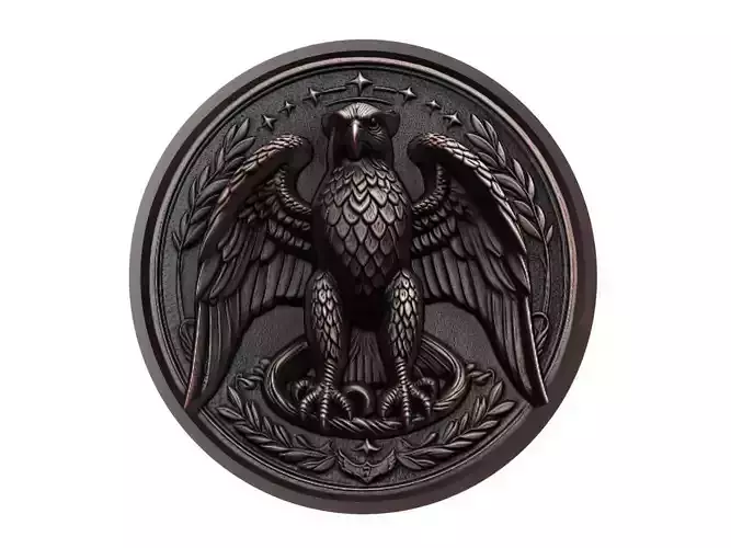 Peregrine Falcon Animal Medallion