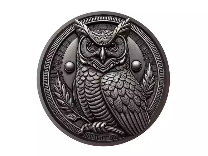 Great Horned Owl Animal Medallion