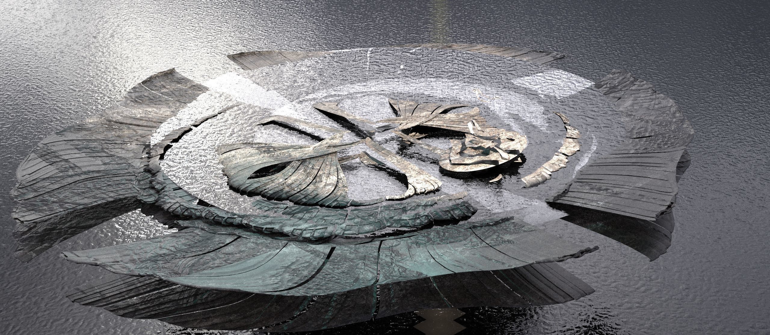 Aphrodites goddess Cave floor  3D model_1